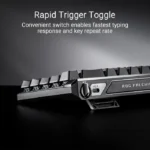 ⁦Asus M605 Rog Falchion Ace HFX 65% Wired Analog Gaming Keyboard Magnetic Switch Linear And Speedy (Arabic) - Black⁩ - الصورة ⁦6⁩