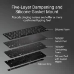 ⁦Asus M605 Rog Falchion Ace HFX 65% Wired Analog Gaming Keyboard Magnetic Switch Linear And Speedy (Arabic) - Black⁩ - الصورة ⁦2⁩