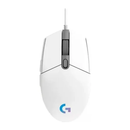 Logitech G203 Light Sync RGB 8000 DPI Wired Gaming Mouse White