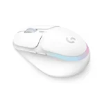 ⁦Logitech G705 Customizable Light synch RGB Lighting, Lightspeed Wireless/Bluetooth/Wired Lightweight Gaming Mouse For PC & Mac - White Mist⁩ - الصورة ⁦2⁩