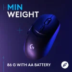 ⁦Logitech G309 LightSpeed Wireless/BlueTooth Gaming Mouse, Hero 25K 25,600 DPI - Black⁩ - الصورة ⁦4⁩