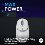 ⁦Logitech G309 LightSpeed Wireless/BlueTooth Gaming Mouse Hero 25K 25,600 DPI - White⁩ - الصورة ⁦8⁩