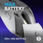 ⁦Logitech G309 LightSpeed Wireless/BlueTooth Gaming Mouse Hero 25K 25,600 DPI - White⁩ - الصورة ⁦3⁩