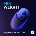 ⁦Logitech G309 LightSpeed Wireless/BlueTooth Gaming Mouse Hero 25K 25,600 DPI - White⁩ - الصورة ⁦4⁩