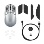 ⁦HyperX Pulsefire Haste 2 S Wireless /2.4GHz Bluetooth Gaming Mouse For PC,PS5,Xbox Series X|S - Silver⁩ - الصورة ⁦2⁩