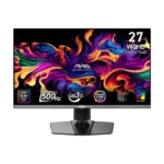 ⁦MSI MAG 272QP QD-OLED X50 Gaming Monitor, 27" QD-OLED Display, WQHD Resolution, 500Hz Refresh Rate, 0.03ms (GtG) Response Time, AMD FreeSync Premium Pro, Black | 9S6-3CD79A-032⁩ - الصورة ⁦7⁩