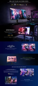 ⁦Asus Rog Strix XG27UQR 27" 4K IPS 144Hz 1ms DSC HDR Adaptive-Sync Gaming Monitor Supports PS5 & XBOX Series X⁩ - الصورة ⁦2⁩