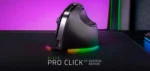 ⁦Razer Pro Click V2 Vertical Right-handed Vertical Ergonomic Wireless Gaming Mouse - Black⁩ - الصورة ⁦2⁩