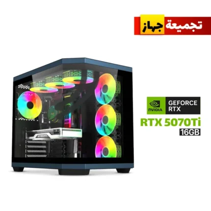 Gaming PC AMD Ryzen 9 9900X3D, MSI X870 Gaming Plus WiFi DDR5 MB, 32GB DDR5 (6000) RAM, 2TB NVMe Gen-4 SSD, RTX 5070 Ti 16GB VGA, 1000 WATT GOLD PSU, Asus Prime L360 Liquid Cooler, Acer V950 Mid Tower Case With 7x RGB Fans, Windows 11 Pro License
