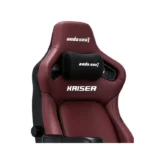 ⁦Andaseat Kaiser 4 Large Gaming Chair, Premium PVC Leather, High Density Foam, Memory Foam Head Pillow, Adjustable Armrests - Maroon⁩ - الصورة ⁦2⁩