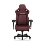 ⁦Andaseat Kaiser 4 Large Gaming Chair, Premium PVC Leather, High Density Foam, Memory Foam Head Pillow, Adjustable Armrests - Maroon⁩ - الصورة ⁦6⁩