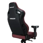 ⁦Anda Seat Kaiser 4 XL Classic PVC Leather High-Density Foam For Durability 5D Adjustable Armrests And Magnetic Head Pillow - Maroon⁩ - الصورة ⁦3⁩