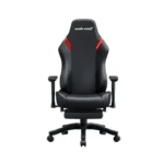⁦Andaseat Luna Pro with Footrest, Large Gaming Chair, PVC Leather - Black/Red⁩ - الصورة ⁦6⁩