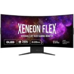 ⁦CORSAIR XENEON FLEX 45 Inch WQHD OLED 240Hz Bendable Gaming Monitor - Black⁩ - الصورة ⁦6⁩