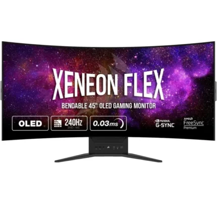 CORSAIR XENEON FLEX 45 Inch WQHD OLED 240Hz Bendable Gaming Monitor - Black