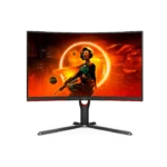 ⁦AOC CQ27G3Z 27 Inch 240Hz QHD 0.5ms HDMI 2.0 Curved Gaming Monitor - Black⁩ - الصورة ⁦10⁩
