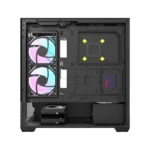 ⁦Sleek Panoramic Gaming Case with Stealth Black Finish The Aigo DarkFlash DS900 Air Gaming PC Case in Black is a high-airflow mid-tower designed for modern gaming builds that prioritize both performance and aesthetics. Its 270-degree panoramic tempered glass panels provide a wide, uninterrupted view of your components, making RGB lighting setups and high-end hardware visually striking. The black finish adds a clean, stealth-style appearance suitable for powerful gaming rigs or professional setups.   	 Strong Cooling with 6× 120mm ARGB Fans This case comes pre-installed with 6 ARGB 120mm fans, delivering strong airflow right out of the box for stable thermal performance. The airflow layout supports up to 9 fans total and multiple radiator configurations, including up to 360mm liquid cooling support, making it suitable for high-performance CPUs and GPUs under heavy load.        Spacious Interior with High-End Hardware Support The DS900 Air supports ATX, Micro-ATX, and Mini-ITX motherboards and offers excellent clearance for modern components. It supports GPUs up to 425mm in length and CPU coolers up to 170mm, along with 7 expansion slots for flexible upgrades. Its bottom-mounted PSU design and optimized layout improve cable management and airflow efficiency, helping maintain a clean and stable build.  Key Specifications Model: Aigo DarkFlash DS900 Air  Color: Black  Case Type: Mid-Tower ATX  Design: 270° Panoramic Tempered Glass  Cooling Fans: 6 × Pre-Installed 120mm ARGB Fans  Max Fan Support: Up to 9 Fans  Radiator Support: Up to 360mm  Motherboard Support: ATX / Micro-ATX / Mini-ITX  GPU Support: Up to 425mm  CPU Cooler Clearance: Up to 170mm  Expansion Slots: 7  PSU Position: Bottom Mounted  Usage: Gaming, high-performance builds, showcase PCs⁩ - الصورة ⁦2⁩