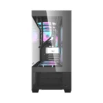 ⁦Sleek Panoramic Gaming Case with Stealth Black Finish The Aigo DarkFlash DS900 Air Gaming PC Case in Black is a high-airflow mid-tower designed for modern gaming builds that prioritize both performance and aesthetics. Its 270-degree panoramic tempered glass panels provide a wide, uninterrupted view of your components, making RGB lighting setups and high-end hardware visually striking. The black finish adds a clean, stealth-style appearance suitable for powerful gaming rigs or professional setups.   	 Strong Cooling with 6× 120mm ARGB Fans This case comes pre-installed with 6 ARGB 120mm fans, delivering strong airflow right out of the box for stable thermal performance. The airflow layout supports up to 9 fans total and multiple radiator configurations, including up to 360mm liquid cooling support, making it suitable for high-performance CPUs and GPUs under heavy load.        Spacious Interior with High-End Hardware Support The DS900 Air supports ATX, Micro-ATX, and Mini-ITX motherboards and offers excellent clearance for modern components. It supports GPUs up to 425mm in length and CPU coolers up to 170mm, along with 7 expansion slots for flexible upgrades. Its bottom-mounted PSU design and optimized layout improve cable management and airflow efficiency, helping maintain a clean and stable build.  Key Specifications Model: Aigo DarkFlash DS900 Air  Color: Black  Case Type: Mid-Tower ATX  Design: 270° Panoramic Tempered Glass  Cooling Fans: 6 × Pre-Installed 120mm ARGB Fans  Max Fan Support: Up to 9 Fans  Radiator Support: Up to 360mm  Motherboard Support: ATX / Micro-ATX / Mini-ITX  GPU Support: Up to 425mm  CPU Cooler Clearance: Up to 170mm  Expansion Slots: 7  PSU Position: Bottom Mounted  Usage: Gaming, high-performance builds, showcase PCs⁩ - الصورة ⁦5⁩