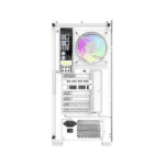 ⁦Aigo DarkFlash DS900W Gaming PC Case with 7 ARGB Fans Pre Installed, Tempered Glass Panels - White⁩ - الصورة ⁦3⁩