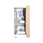 ⁦Aigo DarkFlash DS900W Gaming PC Case with 7 ARGB Fans Pre Installed, Tempered Glass Panels - White⁩ - الصورة ⁦7⁩