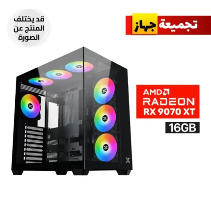 Gaming PC – AMD Ryzen 7 9800X3D, ASUS TUF B850 WiFi Motherboard, 32GB DDR5 RAM, 2TB NVMe Gen4 SSD, ASUS Prime RX 9070 XT 16GB GPU, 850W Gold PSU, ASUS Prime L360 Liquid Cooler, Xigmatek Aqua V Air Case 7x RGB Fans, Windows 11 Pro