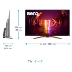 ⁦BENQ BenQ MOBIUZ 4K OLED Gaming Monitor 48 Inch, 0.1ms, 120Hz, HDMI 2.1⁩ - الصورة ⁦3⁩