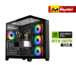 Gaming PC i7-14700K Processor, ASUS TUF B760 Wi-Fi Motherboard, 32GB DDR5 RAM, 2TB NVMe SSD GEN-4, RTX 5070 12GB VGA, 850 WATT GOLD PSU, L360 Liquid Cooler, Sharx Profin GX700 Mid Tower Case, 7x Pre-Installed ARGB Fans, Windows 11 Pro (License)