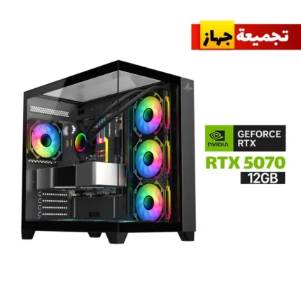 Gaming PC i7-14700K Processor, ASUS TUF B760 Wi-Fi Motherboard, 32GB DDR5 RAM, 2TB NVMe SSD GEN-4, RTX 5070 12GB VGA, 850 WATT GOLD PSU, L360 Liquid Cooler, Sharx Profin GX700 Mid Tower Case, 7x Pre-Installed ARGB Fans, Windows 11 Pro (License)