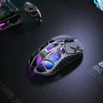 ⁦Gravastar Mercury X Pro Magnesium Alloy Frame Wireless/Bluetooth/Wired Gaming Mouse - Interstellar Silver⁩ - الصورة ⁦3⁩