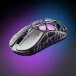 ⁦Gravastar Mercury X Pro Magnesium Alloy Frame Wireless/Bluetooth/Wired Gaming Mouse - Interstellar Silver⁩ - الصورة ⁦5⁩