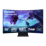 ⁦Samsung Odyssey Ark 2nd Gen. (G97NC) 55" 4K UHD (3840 x 2160), VA Panel, 1ms(GTG), 165Hz, 4 Input Multi View, Quantum Mini-LED, AMD FreeSync Premium Pro, HDMI 2.1, Adjustable HAS PIVOT Stand, 1000R Curved Gaming Monitor⁩ - الصورة ⁦11⁩