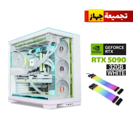 Ryzen 9-9950X3D CPU,GigaByte X870 Motherboard,FURY RGB 96GB RAM,2TB+2TB NVMe SSD,GIGABYTE RTX 5090 32GB White,ROG Thor PLATINUM 1200W PSU,Lian Li 360R Liquid Cooler,6x Lian Li ARGB Fans,Lian-Li Strimers Cables,Lian-Li O11 Dynamic EVO Case,Win 11 Pro