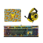 ⁦Razer Pokémon Edition Bundle - Razer BlackWidow V4 X Wired Keyboard + Razer Kraken V4 X Wired Gaming Headset + Razer GIGANTUS V2 M Gaming Mouse Pad⁩ - الصورة ⁦8⁩