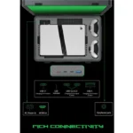 ⁦SHARX QUEST Gaming Suitcase (PQ-24Q165I) 24” QHD Monitor (2560x1440), IPS, 165Hz, 1ms, HDMI 2.1 & USB-C, Dual 7W Speakers with YAMAHA Amplifier, Aluminum Case, Portable Design, Compatible with XboxS and all PS5 versions (Digital, Slim, PS5 Pro)⁩ - الصورة ⁦2⁩