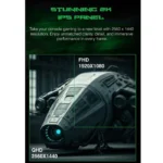 ⁦SHARX QUEST Gaming Suitcase (PQ-24Q165I) 24” QHD Monitor (2560x1440), IPS, 165Hz, 1ms, HDMI 2.1 & USB-C, Dual 7W Speakers with YAMAHA Amplifier, Aluminum Case, Portable Design, Compatible with XboxS and all PS5 versions (Digital, Slim, PS5 Pro)⁩ - الصورة ⁦8⁩