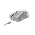⁦Asus P711 Rog Gladius III Aim Point Wireless/Bluetooth DPI 36,000 Out Standing 119-Hour Battery Life (79 Gram) Gaming Mouse - White⁩ - الصورة ⁦2⁩