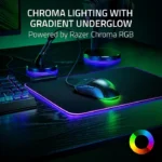 ⁦Razer Cobra Gaming Mouse: 58g, Gen-3 Optical Switches, Chroma RGB Lighting, 8500 DPI Sensor, PTFE Feet, Speedflex Cable - Black⁩ - الصورة ⁦2⁩