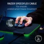 ⁦Razer Cobra Gaming Mouse: 58g, Gen-3 Optical Switches, Chroma RGB Lighting, 8500 DPI Sensor, PTFE Feet, Speedflex Cable - Black⁩ - الصورة ⁦3⁩