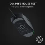 ⁦Razer Cobra Gaming Mouse: 58g, Gen-3 Optical Switches, Chroma RGB Lighting, 8500 DPI Sensor, PTFE Feet, Speedflex Cable - Black⁩ - الصورة ⁦5⁩