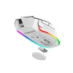 ⁦Razer Basilisk V3 Pro Wireless/BT/Wired Gaming Mouse Hyper Scroll Tilt Wheel, 30K DPI Optical Sensor, Gen-3 Optical Switches, 13-Zone Chroma RGB, 13 Programmable Controls - White⁩ - الصورة ⁦8⁩