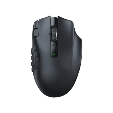 Razer Naga V2 Hyperspeed Ergonomic Wireless/Bluetooth MMO Gaming Mouse - Up to 400 Hours Battery Life - Black