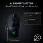 ⁦Razer Basilisk Mobile Portable Ergonomic Wireless/Bluetooth Gaming Mouse, Upto 105Hr, Focus X 18K Optical Sensor - Black⁩ - الصورة ⁦4⁩