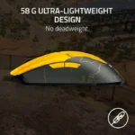 ⁦Razer Viper V2 Pro HyperSpeed Wireless Gaming Mouse, 59g Ultra Lightweight, Optical Switches Gen-3-30K DPI Optical Sensor, 90 Hour Battery - PUBG Edition⁩ - الصورة ⁦4⁩