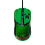 ⁦Razer Cobra Minecraft Edition Lightweight Optical Wired Gaming Mouse with Chroma RGB Lighting, Razer Gen‑3 Optical Mouse Switches - Green⁩ - الصورة ⁦5⁩