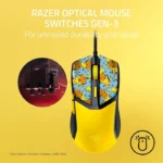⁦Razer Cobra Pokémon Edition, 58g Lightweight Wired Gaming Mouse, 8500 DPI Sensor, Optical Mouse Switches 3th Gen, Chroma Lighting with Gradient Underglow, Speedflex Cable, Pokémon Kanto | RZ01-04650400-R3M1⁩ - الصورة ⁦5⁩