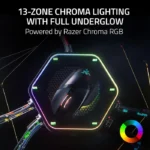 ⁦Razer Basilisk V3 Pro 35K Fully Customizable Wireless/ Bluetooth Wired Ergonomic Gaming Mouse, Focus Pro 35K Optical Gen-2 Sensor, Up to 210 Hrs on Bluetooth/145 Hrs on Wireless– Black⁩ - الصورة ⁦2⁩