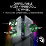 ⁦Razer Basilisk V3 Pro Phantom White – Wireless/BT/Wired 35K DPI Optical Sensor HyperSpeed RGB Gaming Mouse – Upto 210 Hrs Battery Life -| RZ01-05240400-R3G1⁩ - الصورة ⁦7⁩