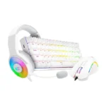 Redragon S129W 3in1 Gaming Mouse, Headset and Keyboard Combo - White