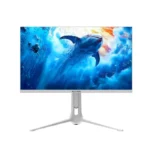 ⁦Sades RS-Dolphin 27" IPS Panel Dual Mode (4K 160Hz & FHD 320Hz) 0.5ms HDMI 2.1, Rear RGB Lightning Wide Angle Gaming Monitor - White⁩ - الصورة ⁦6⁩