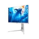 ⁦Sades RS-Dolphin 27" IPS Panel Dual Mode (4K 160Hz & FHD 320Hz) 0.5ms HDMI 2.1, Rear RGB Lightning Wide Angle Gaming Monitor - White⁩ - الصورة ⁦3⁩